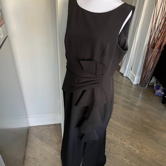 NWOT Eliza J Sleeveless Cascading-Ruffle Gown - Picture 8 of 16